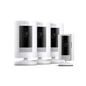 White:3-Pack Outdoor Camera Battery + Indoor Camera (2nd Gen) (UK adapter)