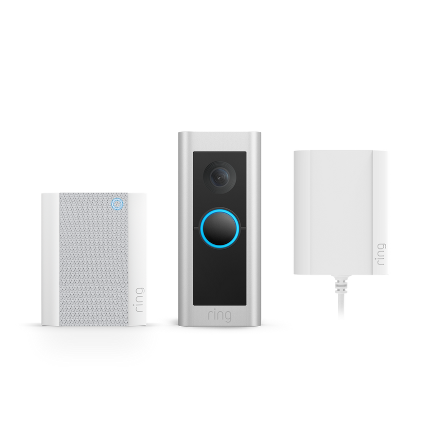 Wired Video Doorbell Pro Plug-in with Chime (Formerly Video Doorbell Pro 2 with Plug-in Adapter + Chime)