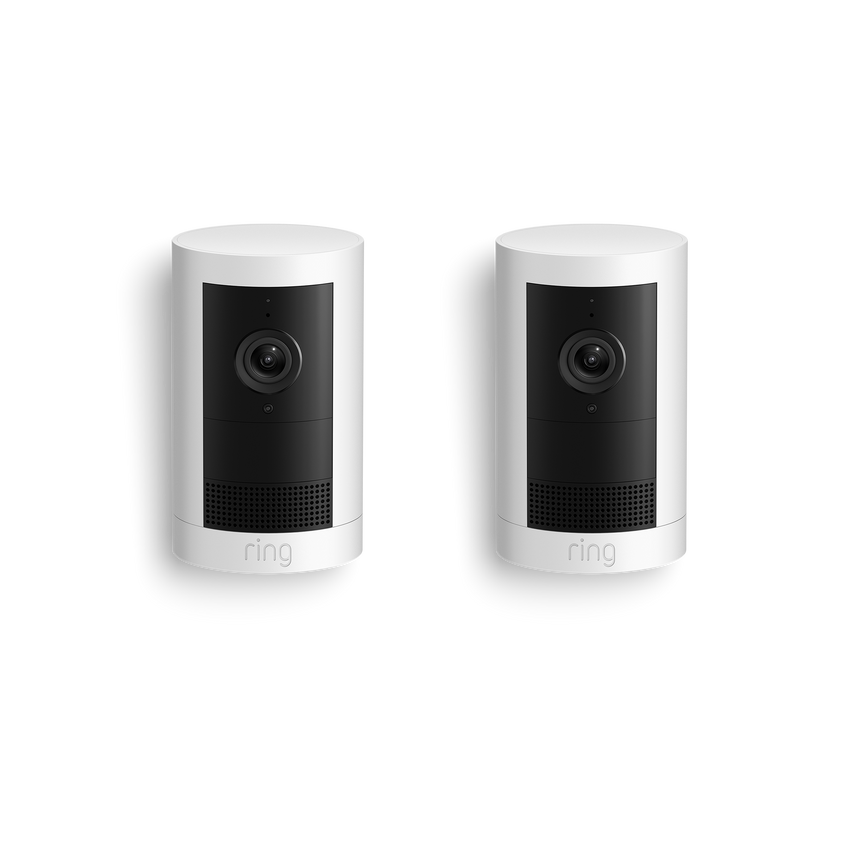 2-Pack Outdoor Camera Plus Battery (Featuring 2K Video with Ring Vision)