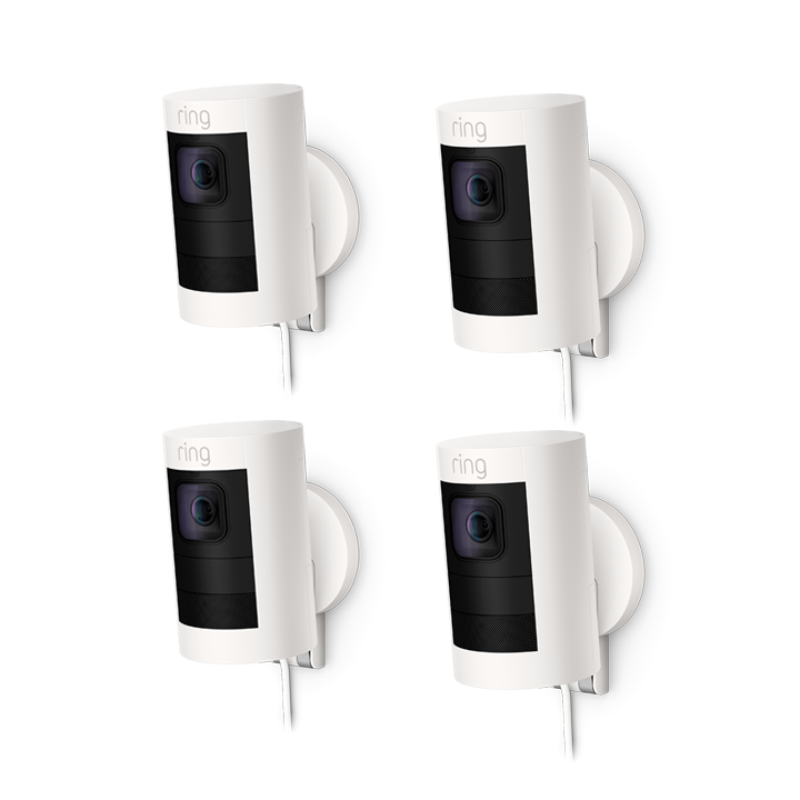 White:4-Pack Outdoor Security Camera | Stick Up Cam Elite