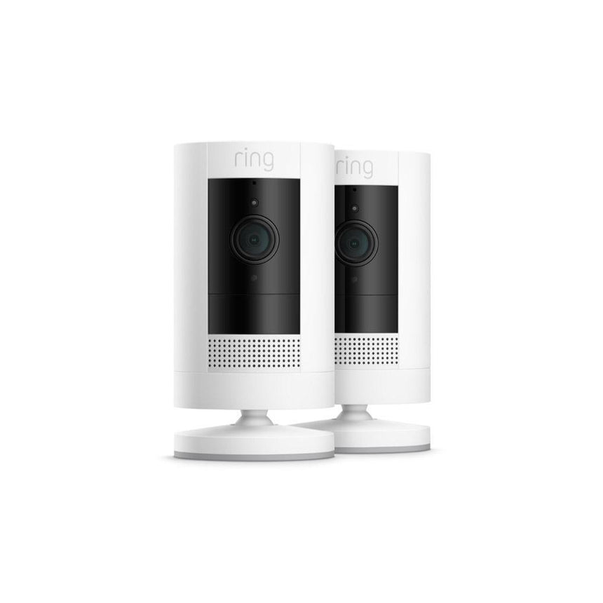 White:2-Pack Outdoor Security Camera | Stick Up Cam Battery