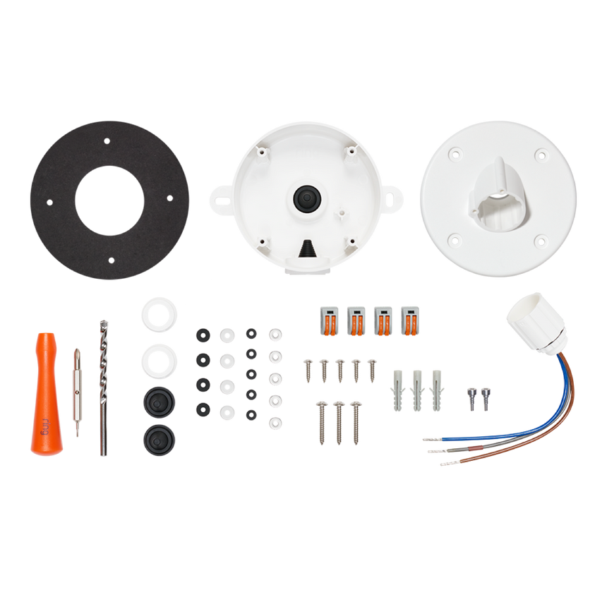 White:Hardwired Kit (Spotlight Cam Wired)