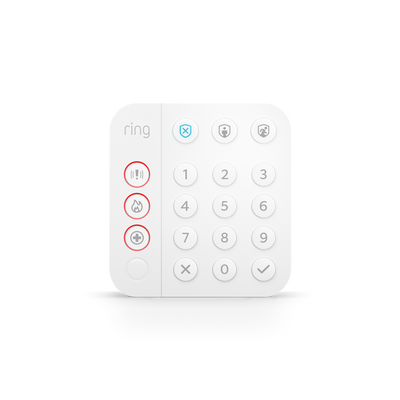White:Alarm Keypad (2nd Gen)