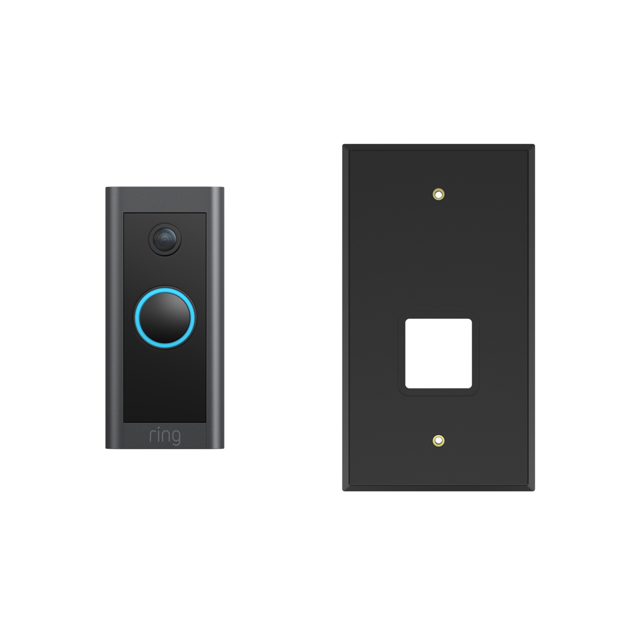 Black:Retrofit Kit (Video Doorbell Wired)
