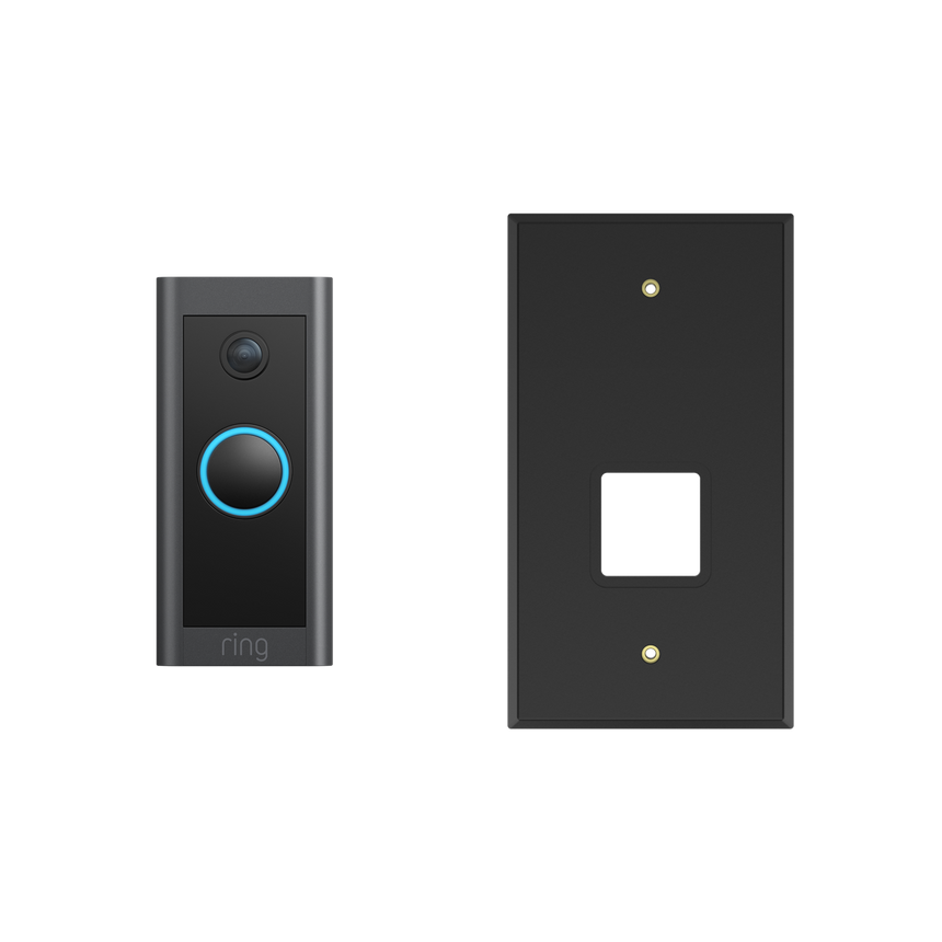 Black:Retrofit Kit (Video Doorbell Wired)