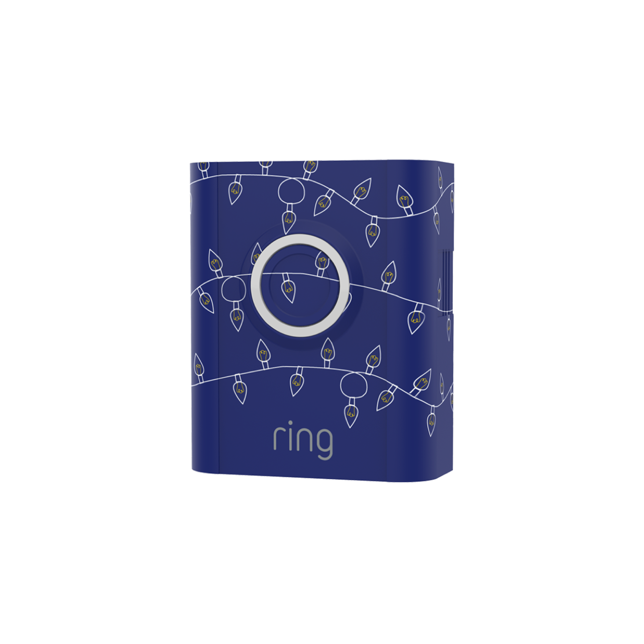 Christmas Lights Blue:Holiday Interchangeable Faceplate (Video Doorbell 3, Video Doorbell 3 Plus, Video Doorbell 4, Battery Video Doorbell Plus, Battery Video Doorbell Pro)
