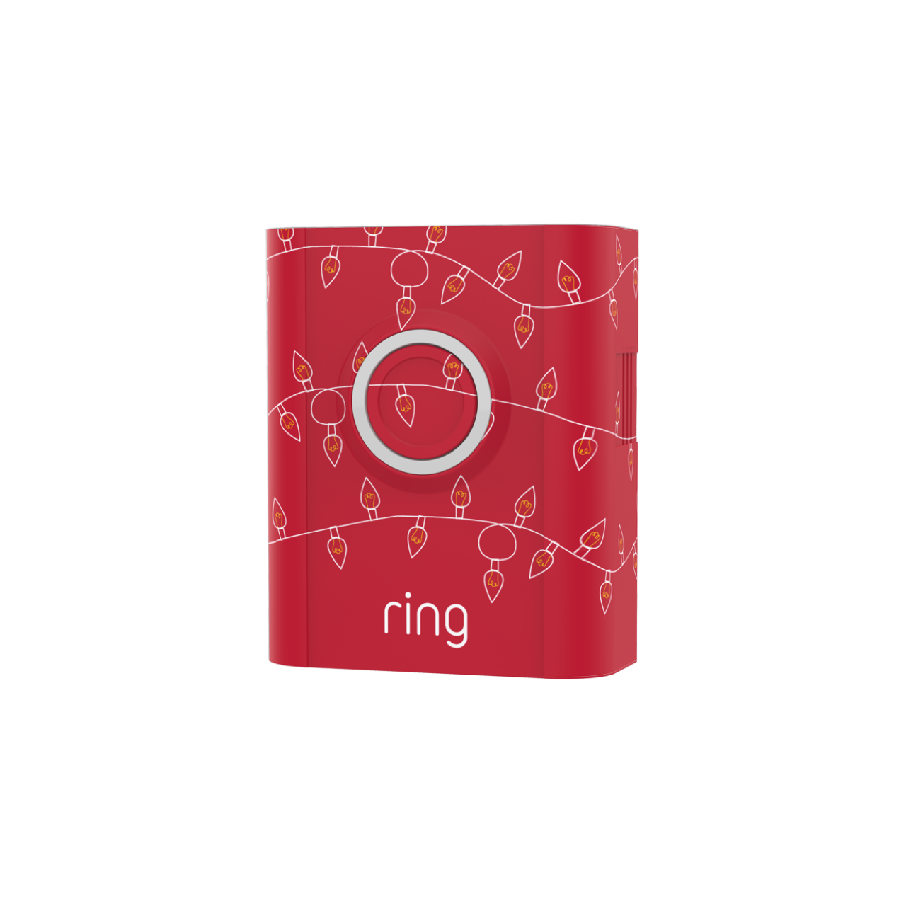 Christmas Lights Red:Holiday Interchangeable Faceplate (Video Doorbell 3, Video Doorbell 3 Plus, Video Doorbell 4, Battery Video Doorbell Plus, Battery Video Doorbell Pro)