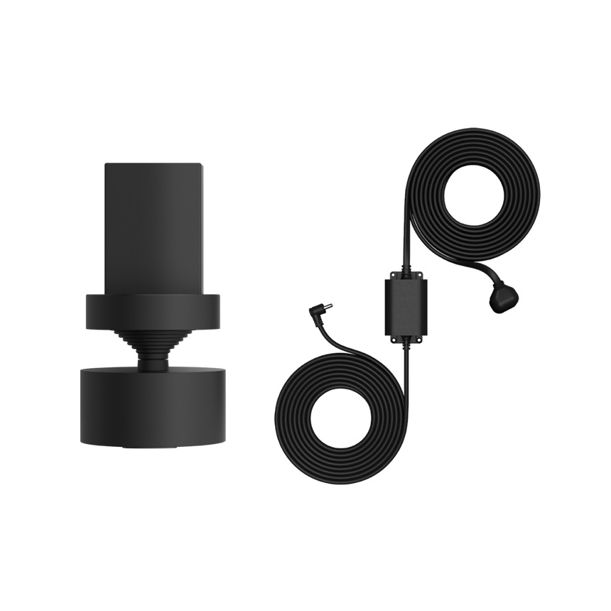 Black:Pan-Tilt Mount with Indoor/Outdoor Power Adapter (Stick Up Cam Battery (3rd Gen))