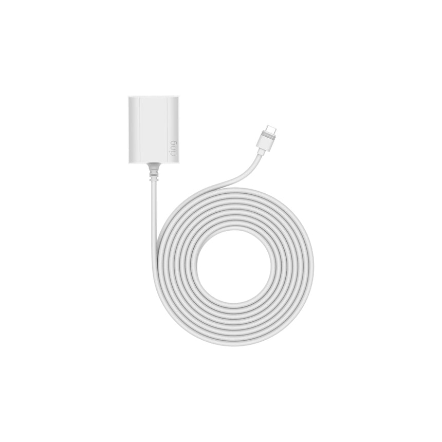 White:Indoor/Outdoor Power Adapter USB-C (Stick Up Cam Pro, Spotlight Cam Plus, Spotlight Cam Pro)