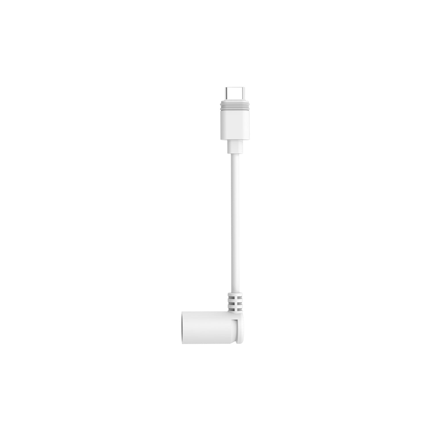White:Barrel Plug to USB-C Adapter (Barrel Plug Solar Panels and USB-C Security Cameras)