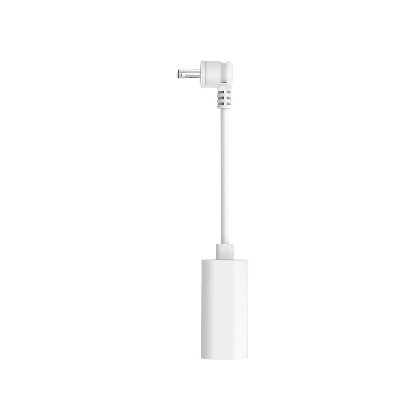 White:USB-C to Barrel Plug Adapter (USB-C Solar Panels and Barrel Plug Security Cameras)