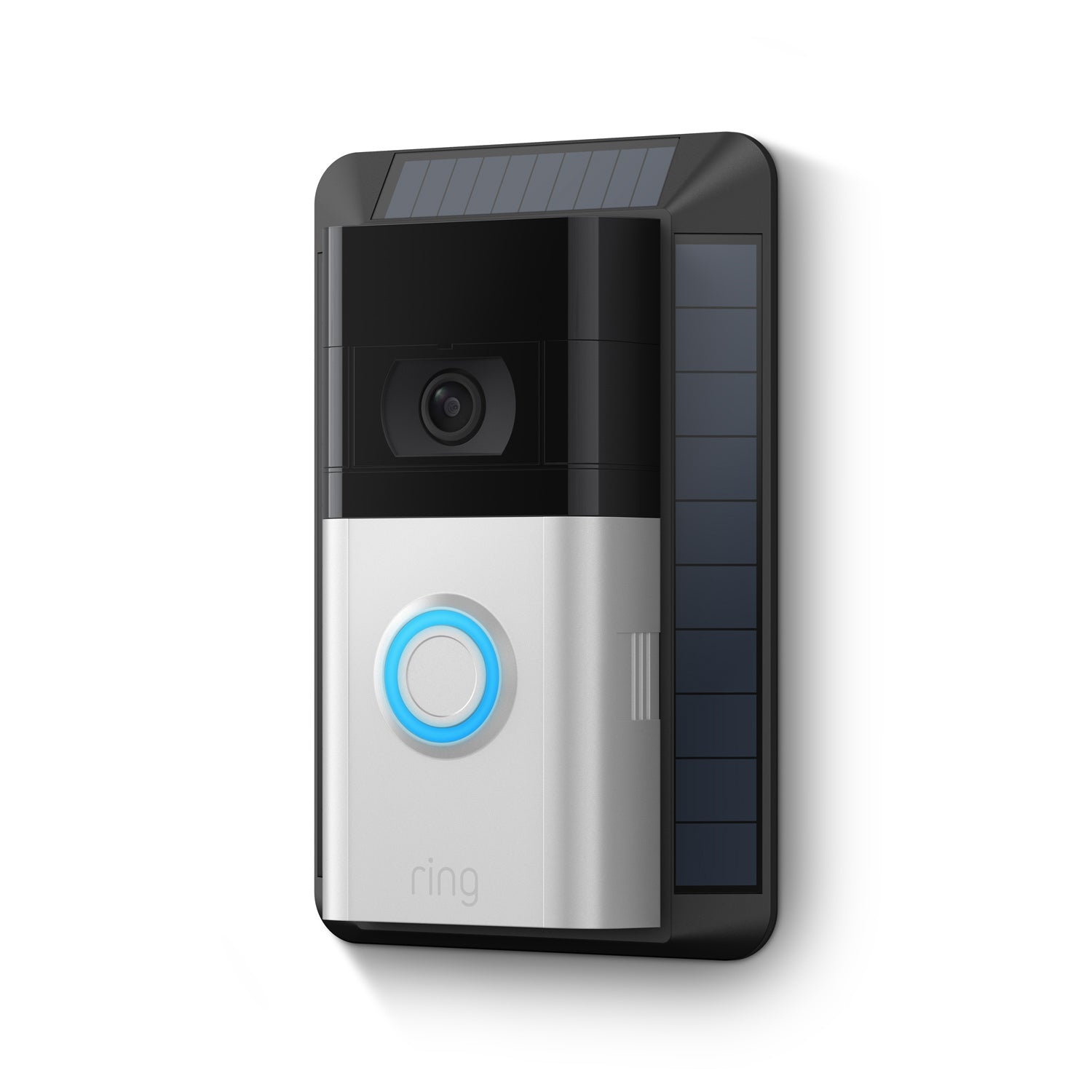 Black:Solar Charger 2nd Generation for Battery Doorbells  (Video Doorbell 2, Video Doorbell 3, Video Doorbell 3 Plus, Video Doorbell 4, Battery Video Doorbell Plus, Battery Video Doorbell Pro)