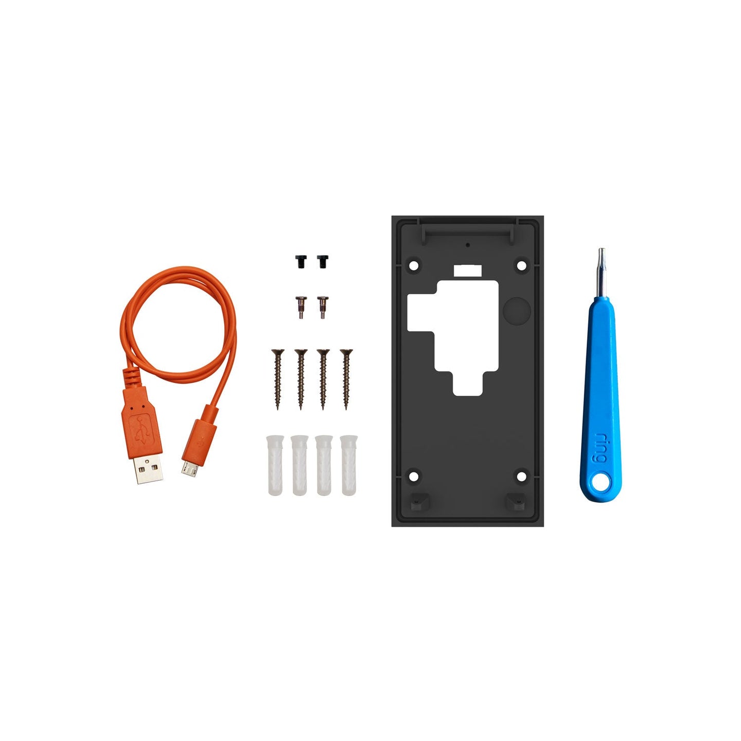 Black:Spare Parts Kit (Video Doorbell (2nd Generation))