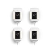 White:4-Pack Spotlight Cam Plus Plug-In