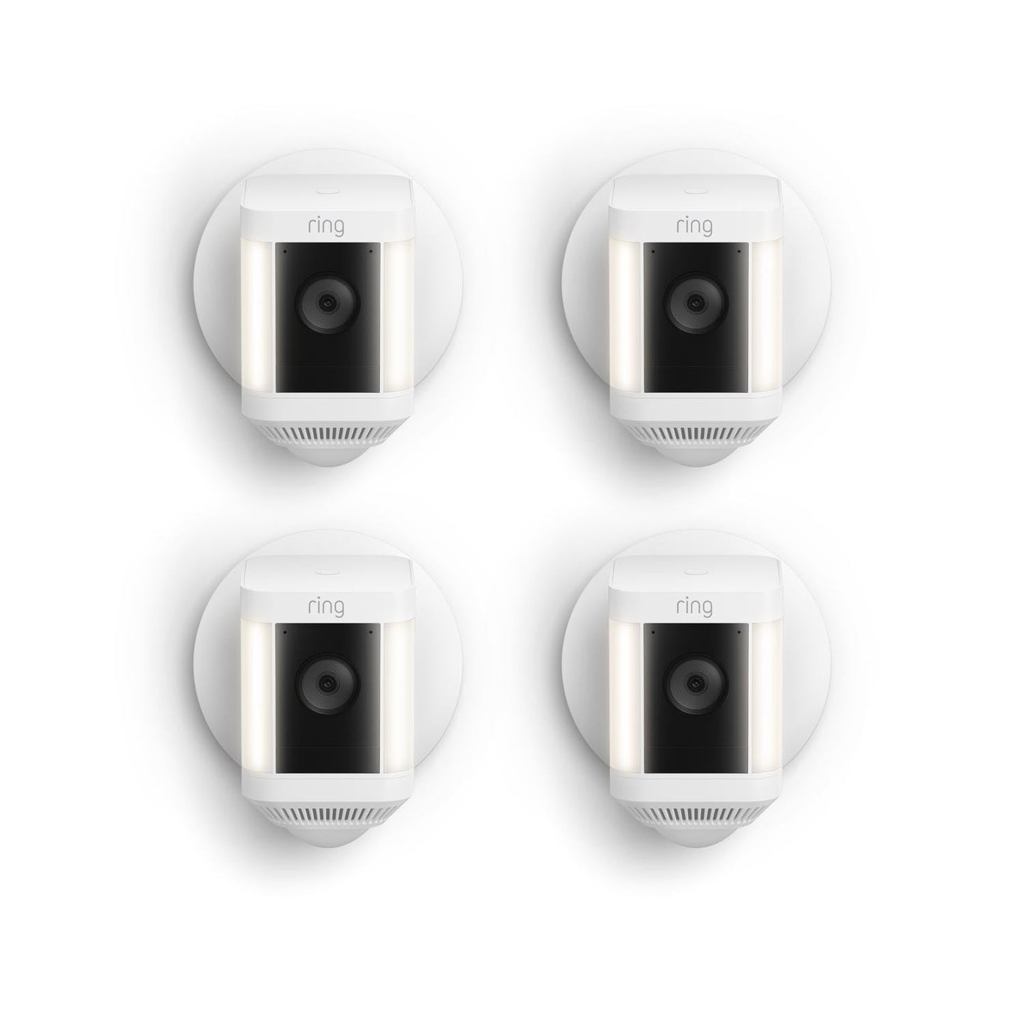 White:4-Pack Spotlight Cam Plus Wired