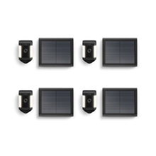 Black:4-Pack Spotlight Cam Plus Solar
