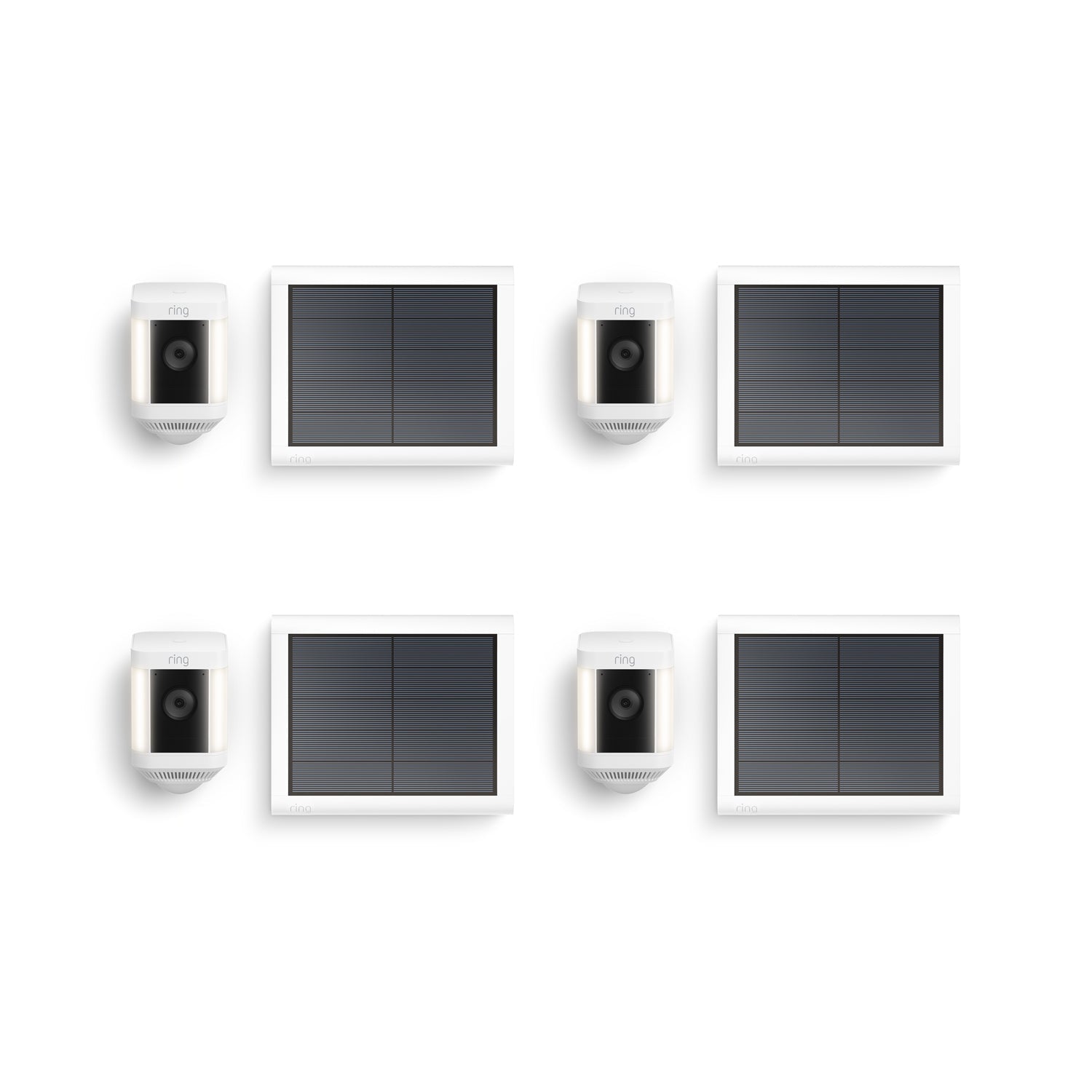White:4-Pack Spotlight Cam Plus Solar
