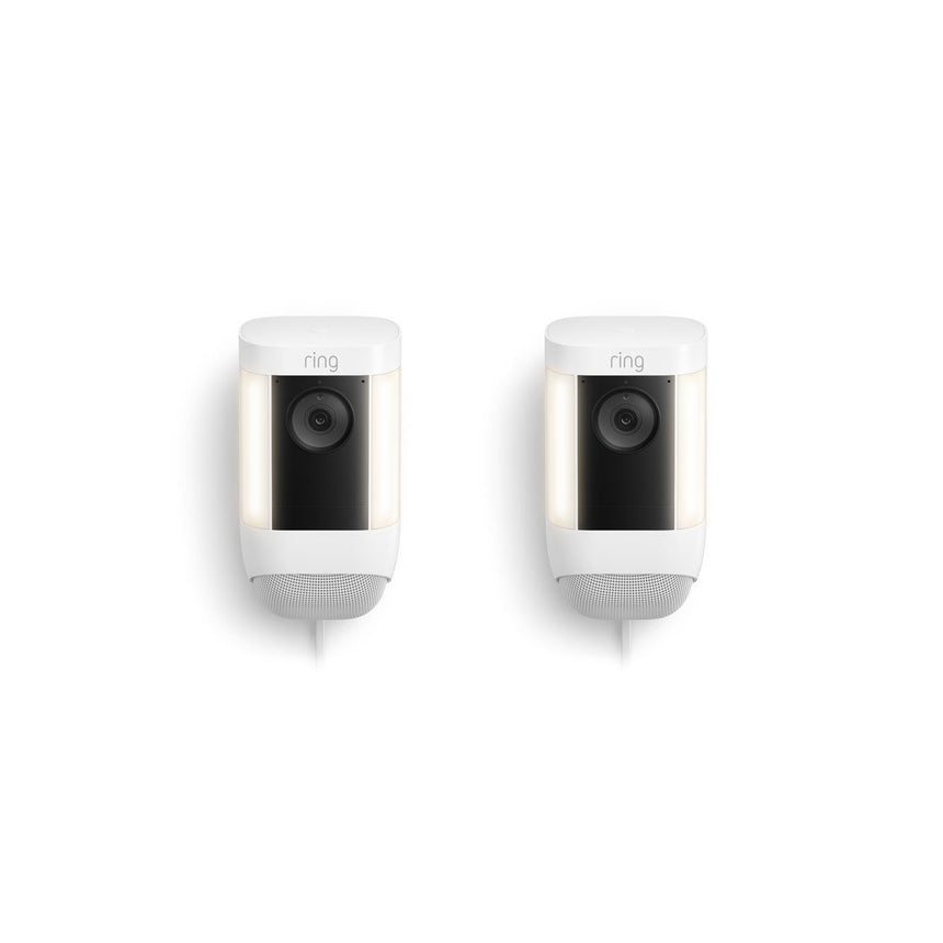 White:2-Pack Spotlight Cam Pro Plug-In