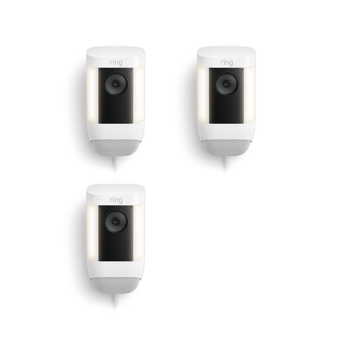 White:3-Pack Spotlight Cam Pro Plug-In