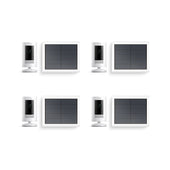 White:4-Pack Outdoor Security Camera | Stick Up Cam Solar