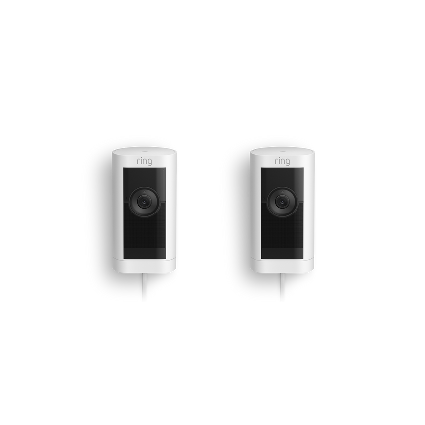 White:2-Pack Outdoor Camera Pro Plug-in (Stick Up Cam Pro)
