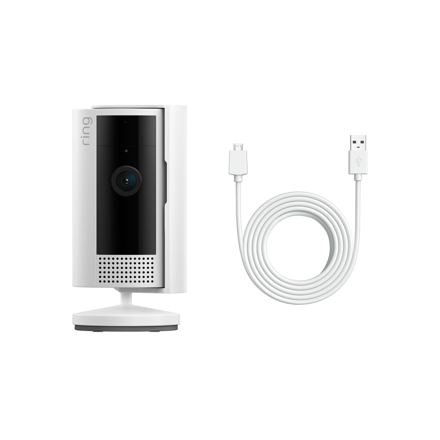 White:Indoor Camera 2nd Gen + 3m USB-A to Micro USB Power Cable