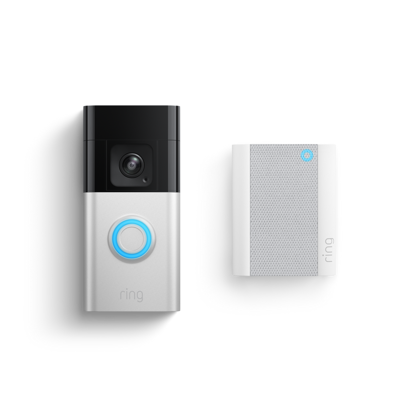 Satin Nickel:Battery Video Doorbell Pro + Chime
