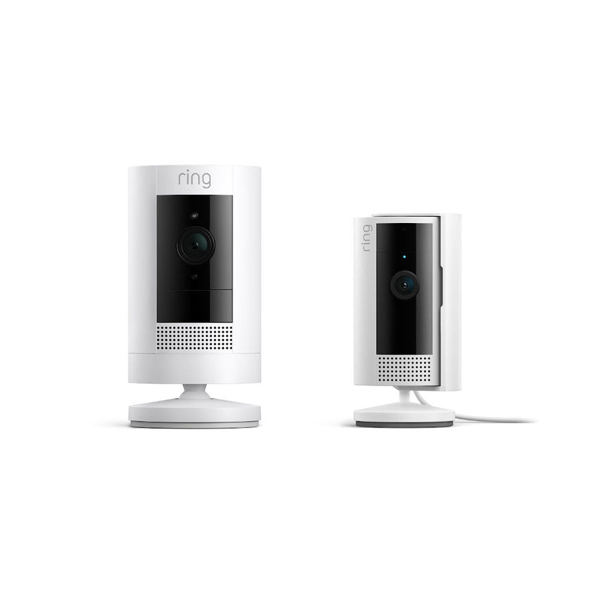 White:Outdoor Camera Battery + Indoor Camera (2nd Gen) (Stick Up Cam + Indoor Camera)
