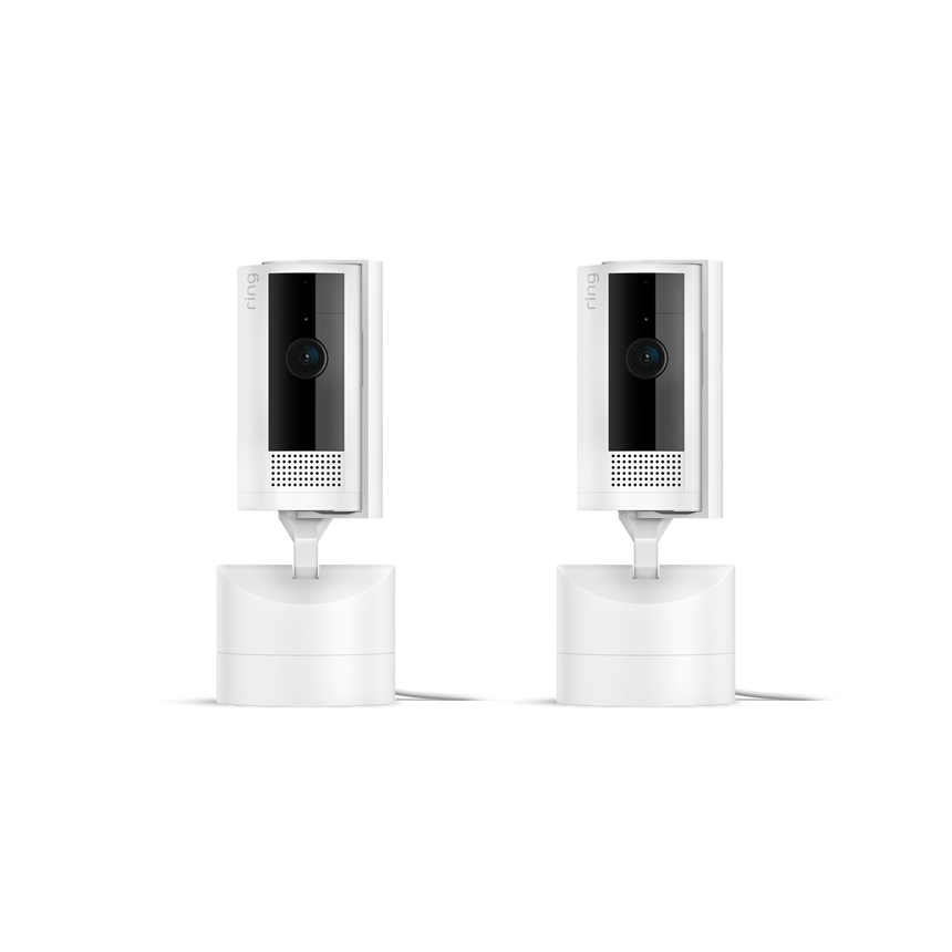 White:2-Pack Pan-Tilt Indoor Camera