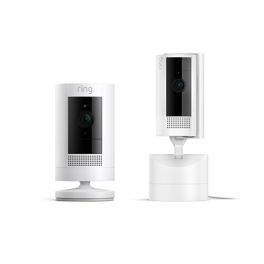White:Pan-Tilt Indoor Camera + Outdoor Camera Battery