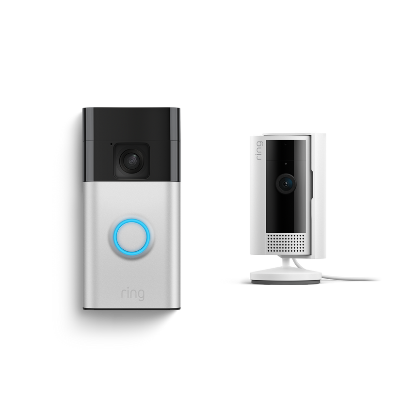 Satin Nickel:Battery Video Doorbell + Indoor Camera (2nd Gen)