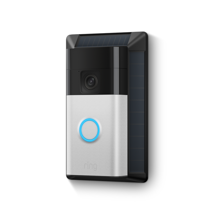 Black:Solar Charger (Battery Video Doorbell)