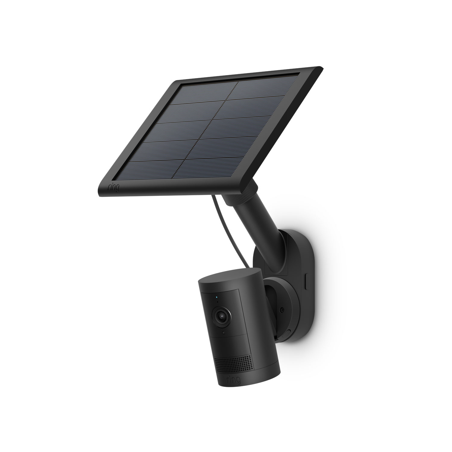 Black:Pole and Wall Mount (For Cameras and Solar Panels)